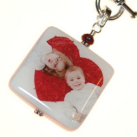 30mm x 30mm Mother of Pearl Couture Pendant