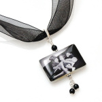 Double Strand Ribbon Necklace